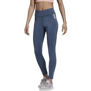 Adidas CLIMALITE Women’s S Small W BB High-Waisted Athletic Training Tights Blue